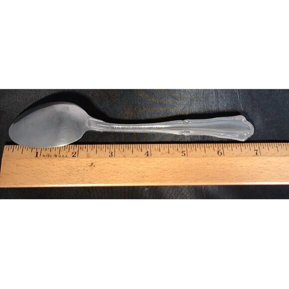 Royal Norfolk 7" Place Oval Soup Spoon Venice Pattern 18/10 Stainless Steel - Picture 7 of 8